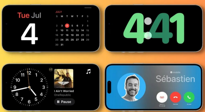 光山苹果手机维修分享iOS17横屏充电待机显示有什么好处 