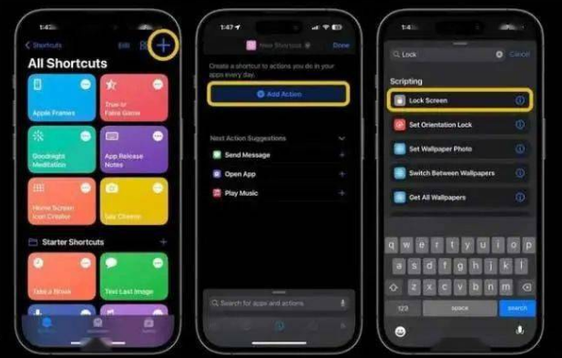 光山苹果14锁屏维修店分享iPhone14升级iOS16.4后如何创建锁屏快捷方式 
