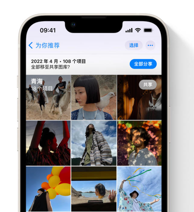 光山苹果维修网点分享在 iPhone 上使用共享图库 